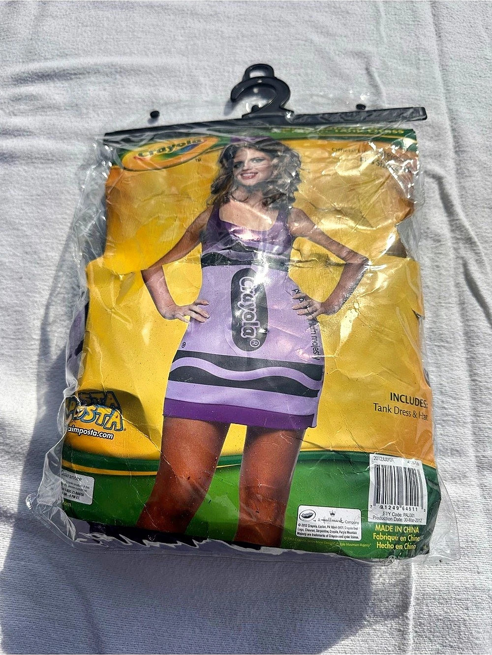 Crayola Crayon Tank Dress Purple & Yellow